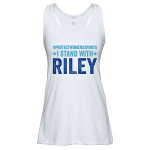 I Stand With Riley Gaines Protect Womens Sports Ladies Essential Flowy Tank