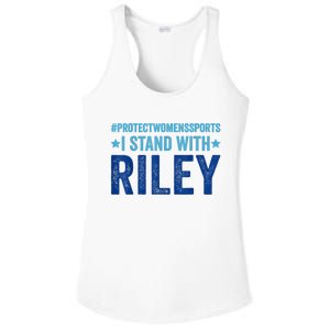 I Stand With Riley Gaines Protect Womens Sports Ladies PosiCharge Competitor Racerback Tank