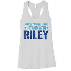 I Stand With Riley Gaines Protect Womens Sports Women's Racerback Tank