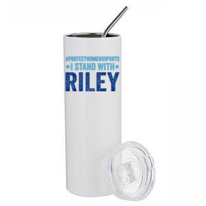 I Stand With Riley Gaines Protect Womens Sports Stainless Steel Tumbler