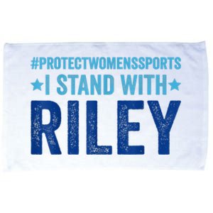 I Stand With Riley Gaines Protect Womens Sports Microfiber Hand Towel