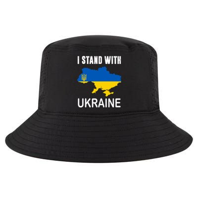 I Stand With Ukraine Map Cool Comfort Performance Bucket Hat