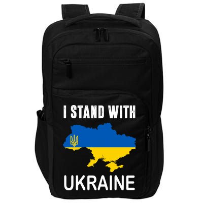 I Stand With Ukraine Map Impact Tech Backpack