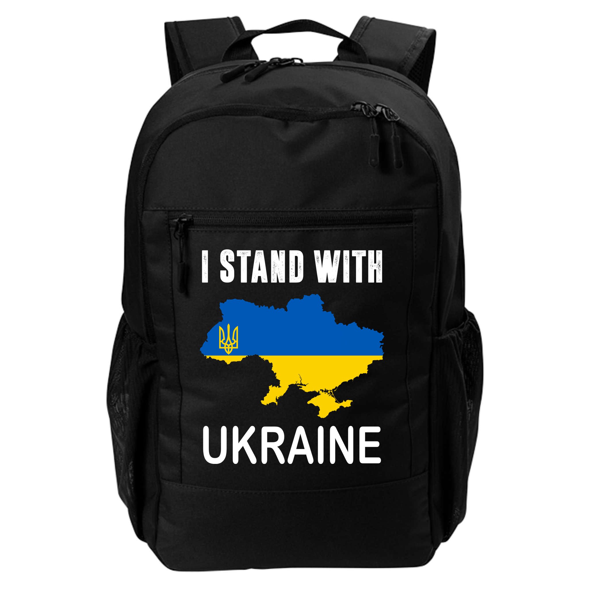 I Stand With Ukraine Map Backpack