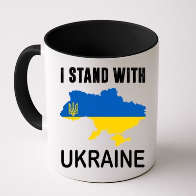 I Stand With Ukraine Map Mug