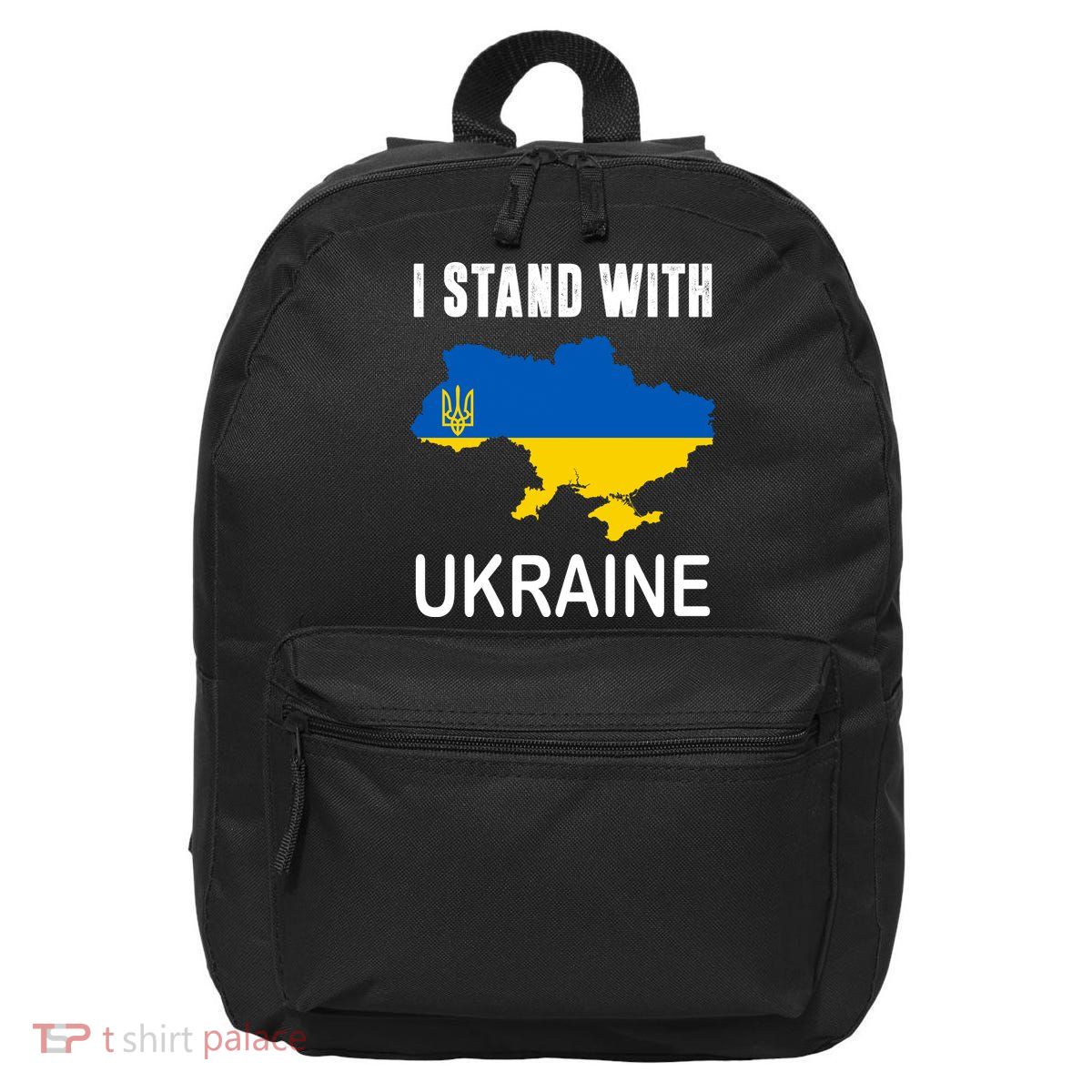 I Stand With Ukraine Map 16 in Basic Backpack