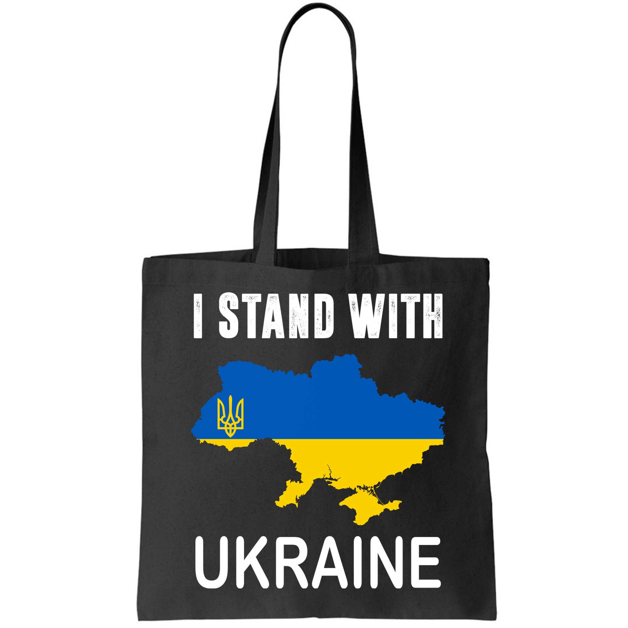 I Stand With Ukraine Map Bag