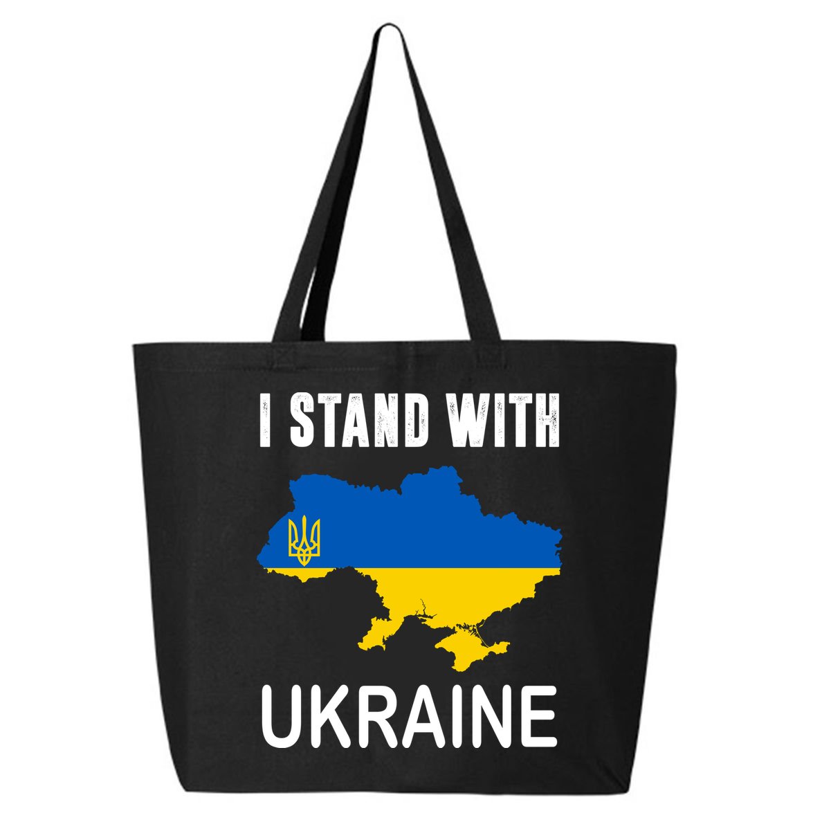 I Stand With Ukraine Map 25L Jumbo Tote