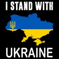 I Stand With Ukraine Map Baby Bodysuit