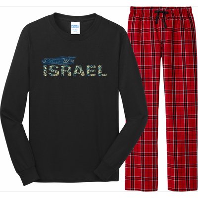 I Stand With Israel Long Sleeve Pajama Set