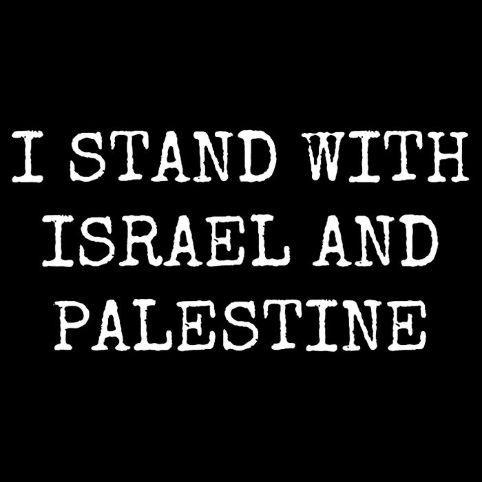 I Stand With Israel And Palestine Bucket Hat