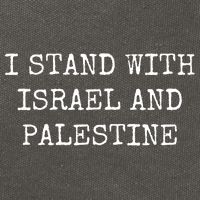 I Stand With Israel And Palestine Cotton Canvas Backpack