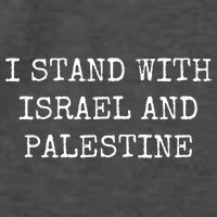 I Stand With Israel And Palestine Vector Backpack