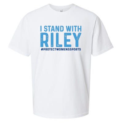 I Stand With Riley Gaines #ProtectWomensSports Sueded Cloud Jersey T-Shirt