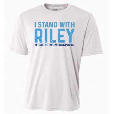 I Stand With Riley Gaines #ProtectWomensSports Cooling Performance Crew T-Shirt