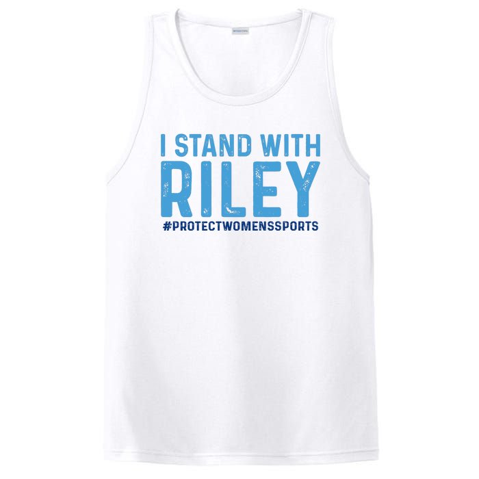 I Stand With Riley Gaines #ProtectWomensSports PosiCharge Competitor Tank