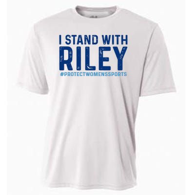 I Stand With Riley Gaines #ProtectWomensSports Cooling Performance Crew T-Shirt