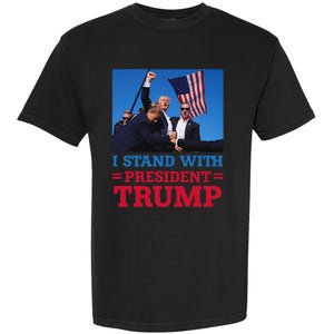 I Stand With Trump Strong Support Garment-Dyed Heavyweight T-Shirt