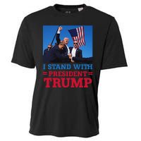 I Stand With Trump Strong Support Cooling Performance Crew T-Shirt