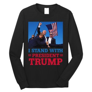 I Stand With Trump Strong Support Long Sleeve Shirt