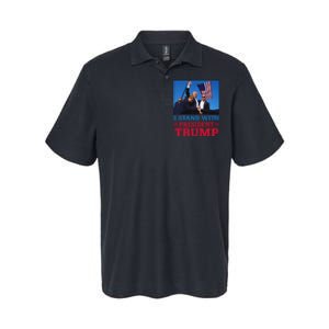 I Stand With Trump Strong Support Softstyle Adult Sport Polo