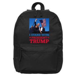 I Stand With Trump Strong Support 16 in Basic Backpack