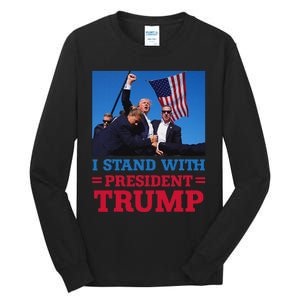 I Stand With Trump Strong Support Tall Long Sleeve T-Shirt