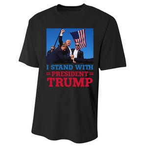 I Stand With Trump Strong Support Performance Sprint T-Shirt