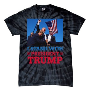 I Stand With Trump Strong Support Tie-Dye T-Shirt