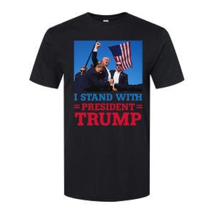 I Stand With Trump Strong Support Softstyle CVC T-Shirt