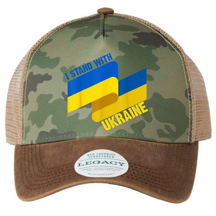 I Stand With Ukraine Support Legacy Tie Dye Trucker Hat