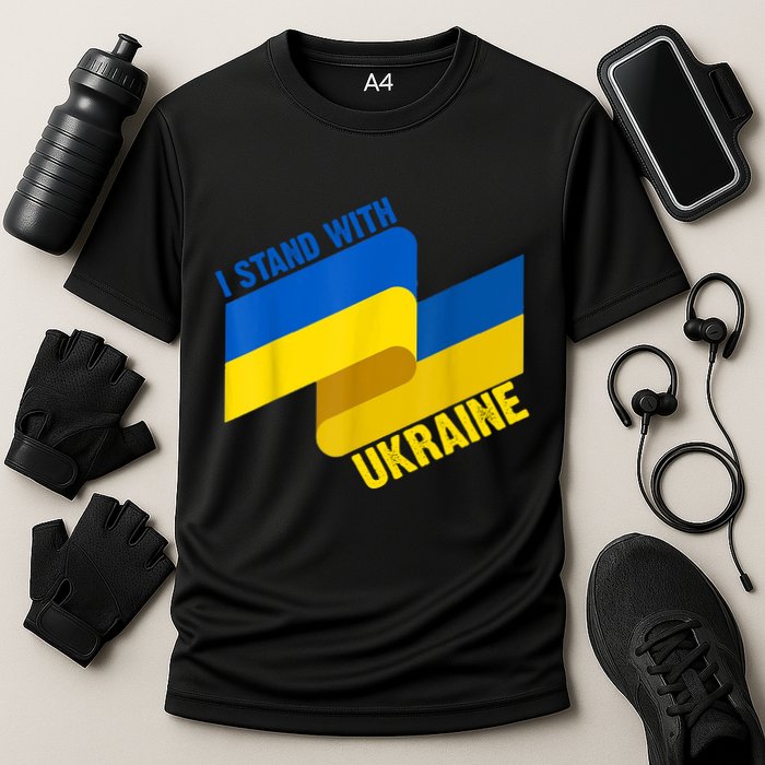 I Stand With Ukraine Support Performance Shirt