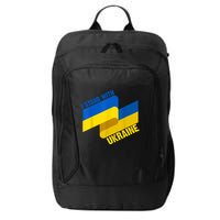 I Stand With Ukraine Support City Backpack