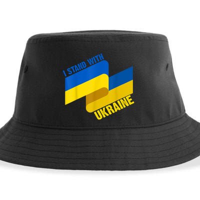 I Stand With Ukraine Support Sustainable Bucket Hat