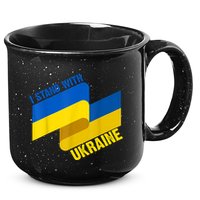 I Stand With Ukraine Support 15oz Campfire Ceramic Mug