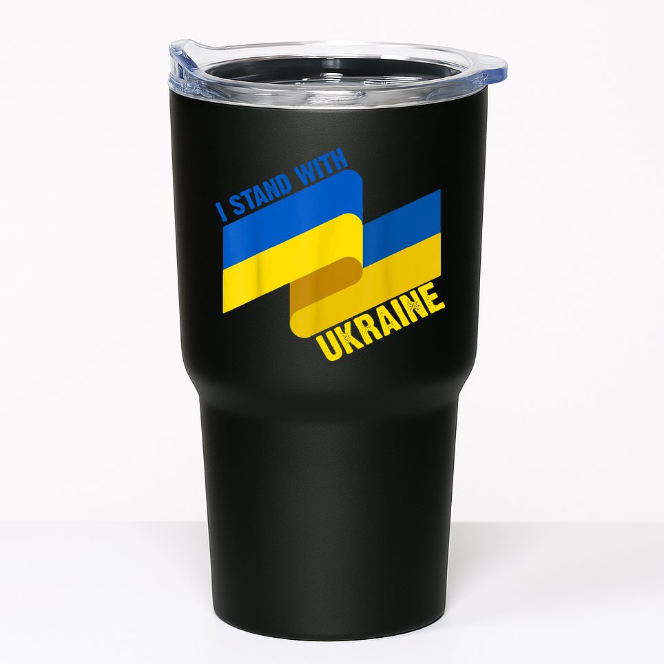 I Stand With Ukraine Support Tumbler