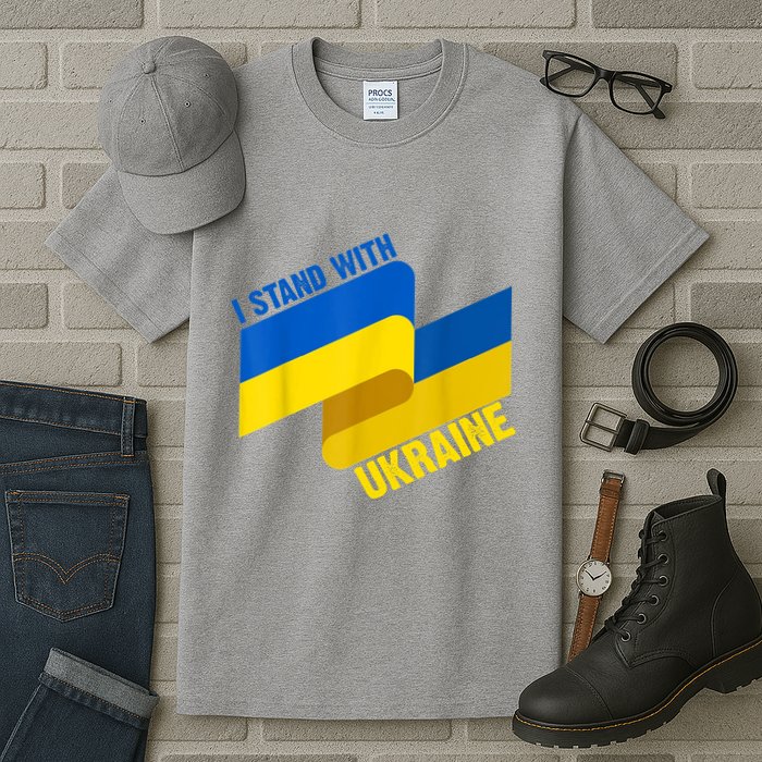 I Stand With Ukraine Support Tall T-Shirt