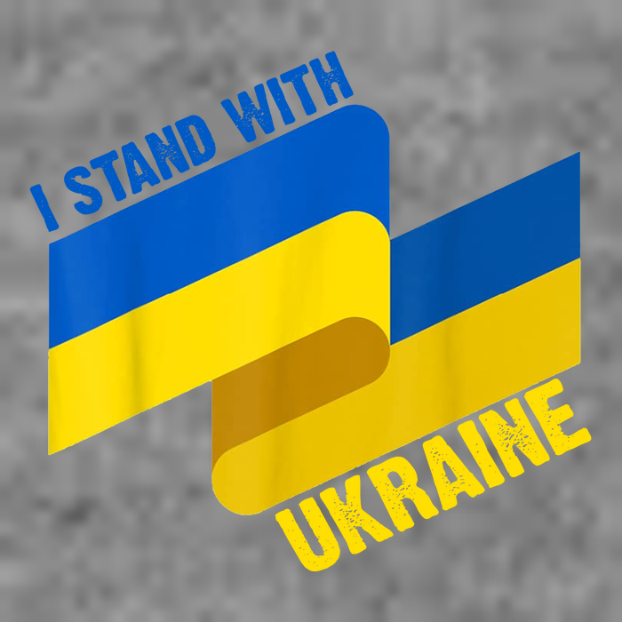 I Stand With Ukraine Support 7-Panel Snapback Hat