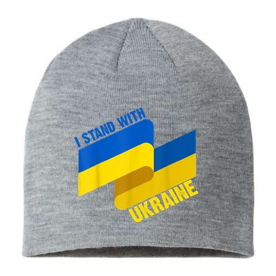 I Stand With Ukraine Support Sustainable Beanie