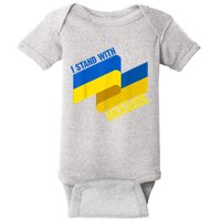 I Stand With Ukraine Support Baby Bodysuit