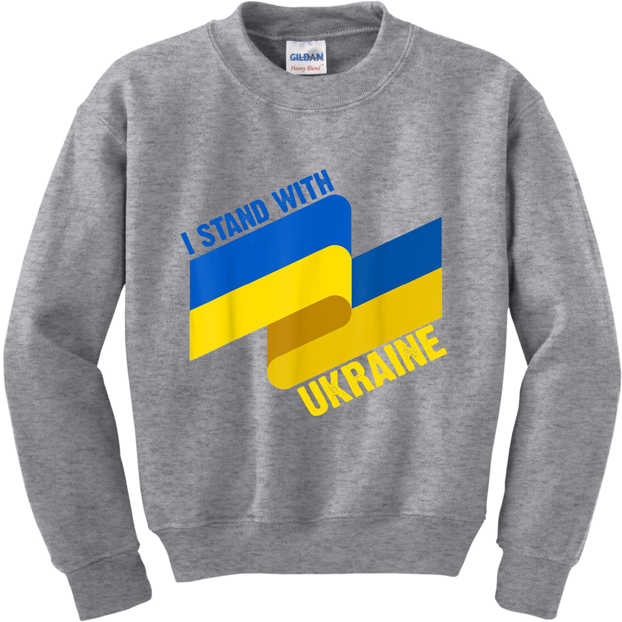 I Stand With Ukraine Support Kids Sweatshirt
