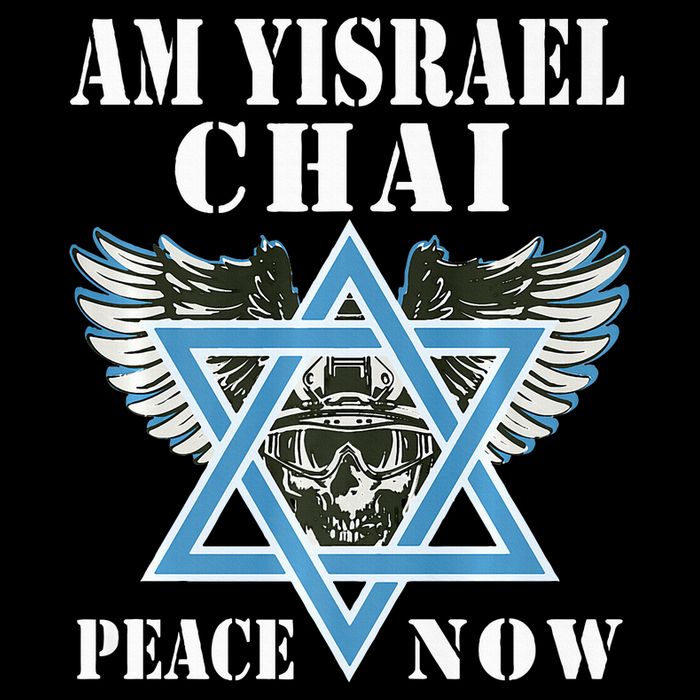I Stand With Israel Am Yisrael Chai Peace Now  7-Panel Snapback Hat