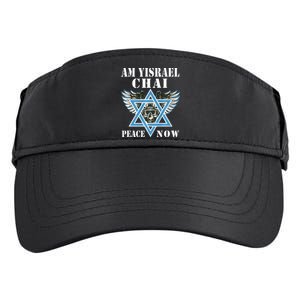 I Stand With Israel Am Yisrael Chai Peace Now  Adult Drive Performance Visor