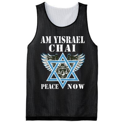 I Stand With Israel Am Yisrael Chai Peace Now  Mesh Reversible Basketball Jersey Tank