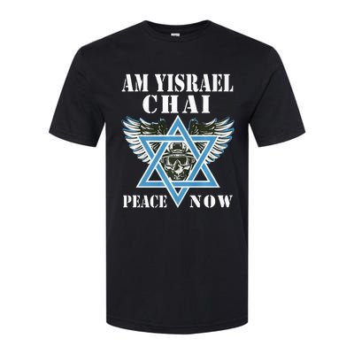 I Stand With Israel Am Yisrael Chai Peace Now  Softstyle CVC T-Shirt