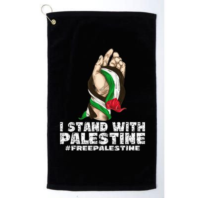 I Stand With Palestine For Their Freedom Free Palestine Platinum Collection Golf Towel