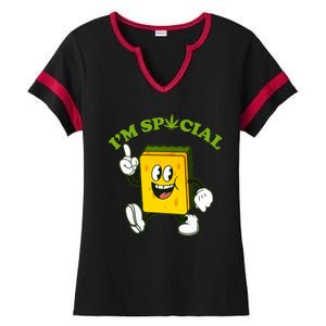 Im Special Weed Sponge Ladies Halftime Notch Neck Tee