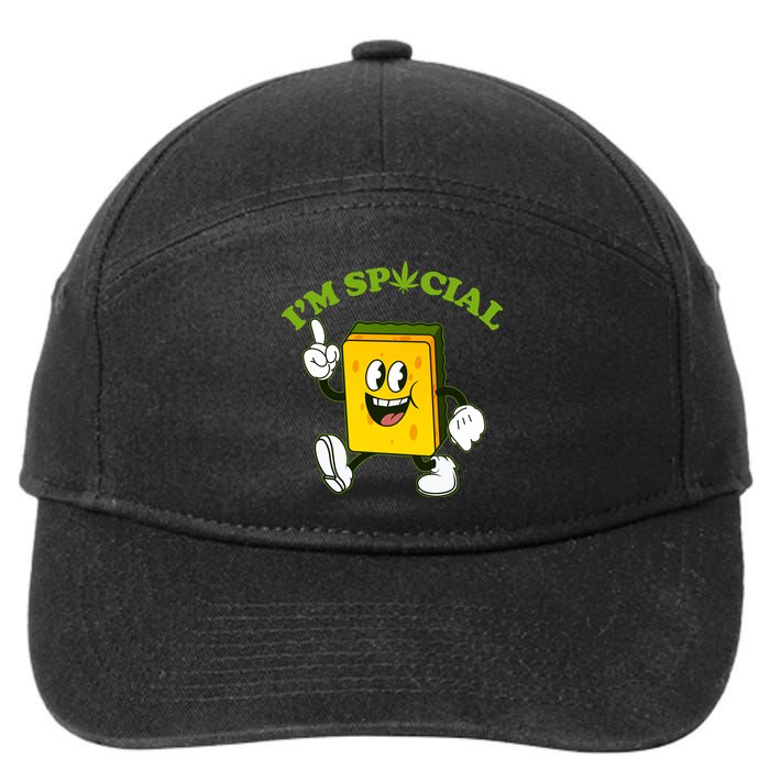 Im Special Weed Sponge 7-Panel Snapback Hat