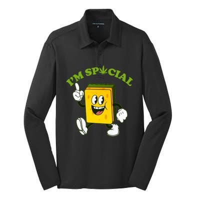 Im Special Weed Sponge Silk Touch Performance Long Sleeve Polo