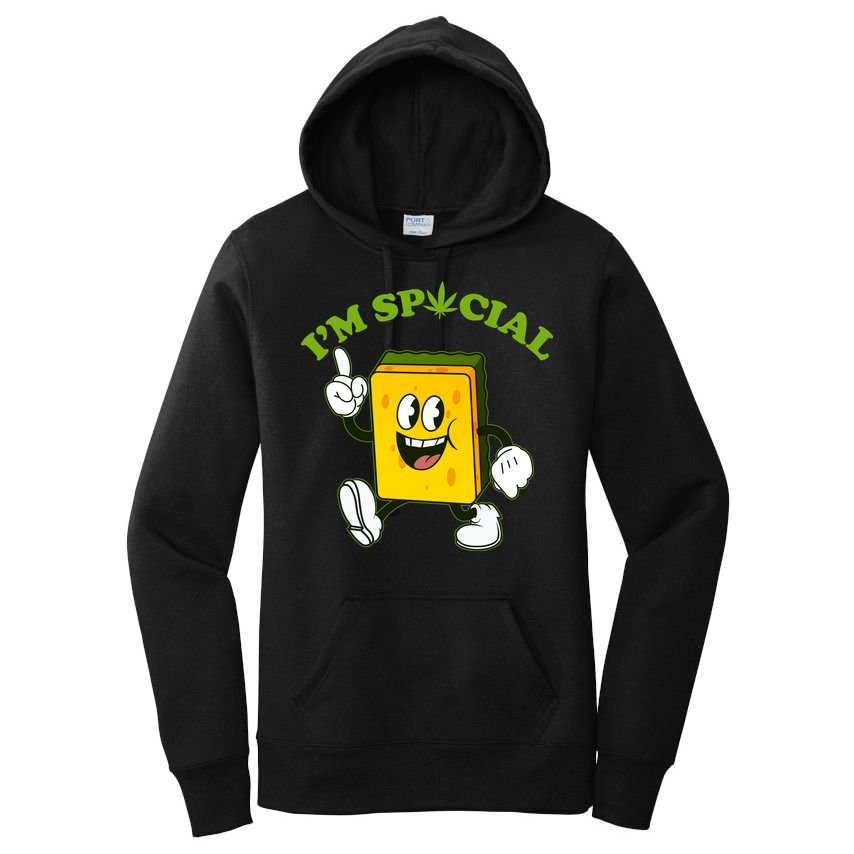 Im Special Weed Sponge Women's Pullover Hoodie